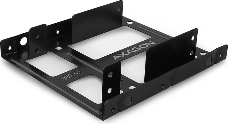 Steel frame for mounting 2x 2.5" drives in a 3.5" slot