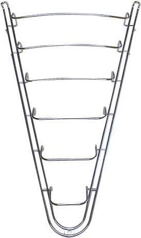 Pakabinamas dangčių laikiklis, chromuotas, aukštis 50 cm