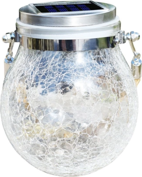 Solar garden lantern / Solar hanging LED light - size L, white light