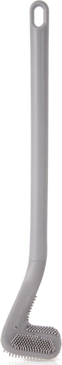 Silikoninis tualeto šepetys, pilkas, 40 cm