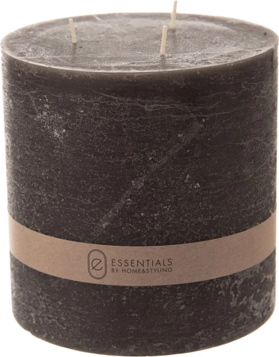 Decorative candle black 14 × 14 cm