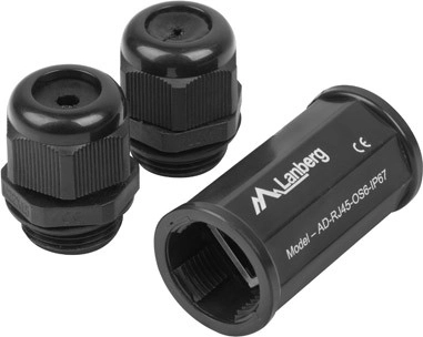 Waterproof Shielded RJ45 to RJ45 Coupler Cat.6 IP67