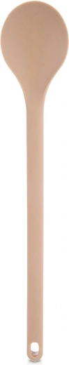 Smėlio spalvos silikoninis virtuvinis šaukštas 28 cm