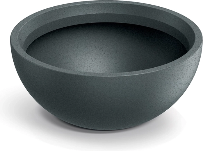 Molio Bowl gėlių vazonas 38 cm, grafito spalvos