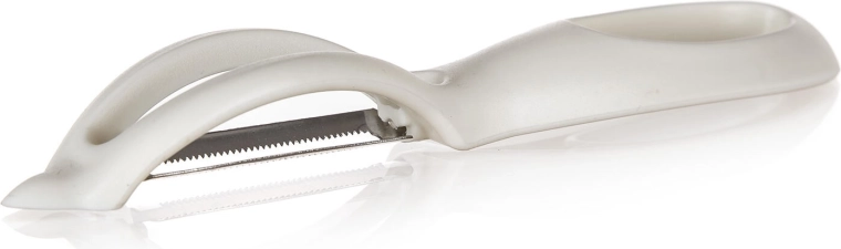 ACCASA Vegetable Peeler, stainless steel blade, cream