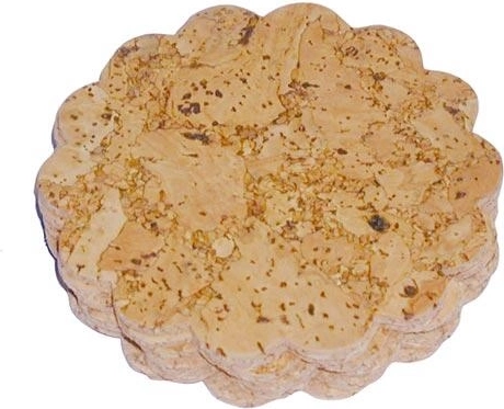 Kamštinės gėlytės formos padėkliukai, 10 cm, rinkinys 6 vnt.