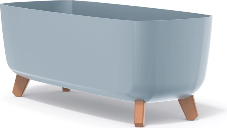 Gracia Case Planter on Legs 58 cm – light grey with removable insert