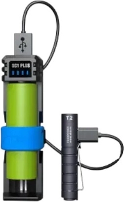 Akumuliatorių įkroviklis ir powerbankas USB-C Xtar SC1 Plus – 1 vnt.