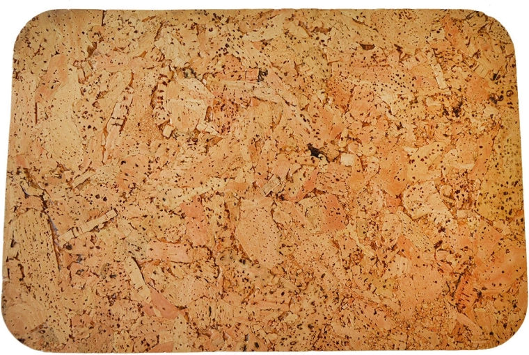 Stačiakampės kamšinio padėkliukai su užapvalintais kampais 36 × 25 cm, 6 vnt. rinkinys