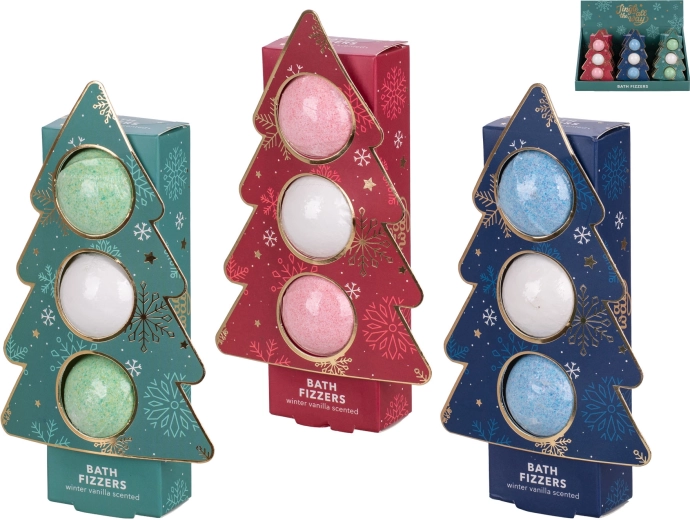 Christmas Gift Set of Fizzy Bath Bombs