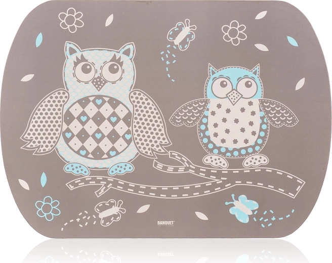 Cork Placemat Owls 39 × 28 cm
