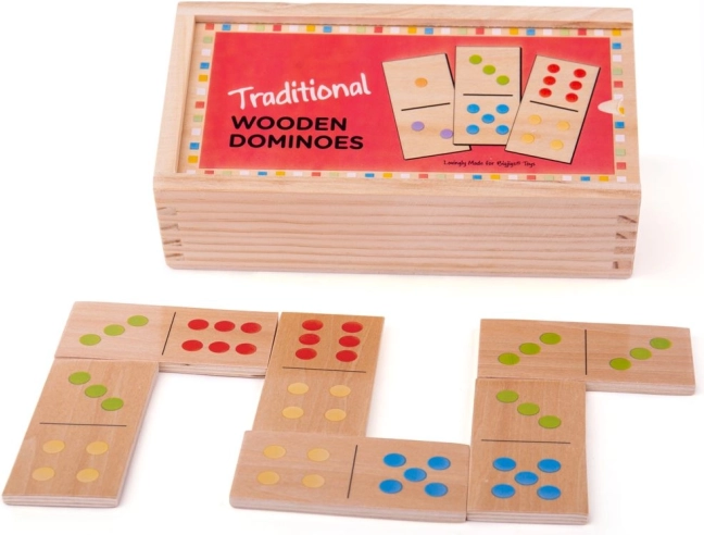Klasikinis medinis domino Bigjigs Toys