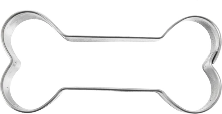 Stainless steel bone cookie cutter (large)