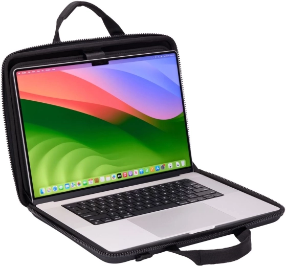 Clamshell opening for working from the bag