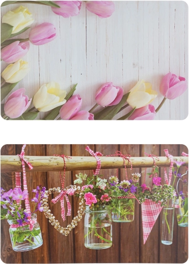Plastikinis padėkliukas ROMANTIC 43 × 28 cm
