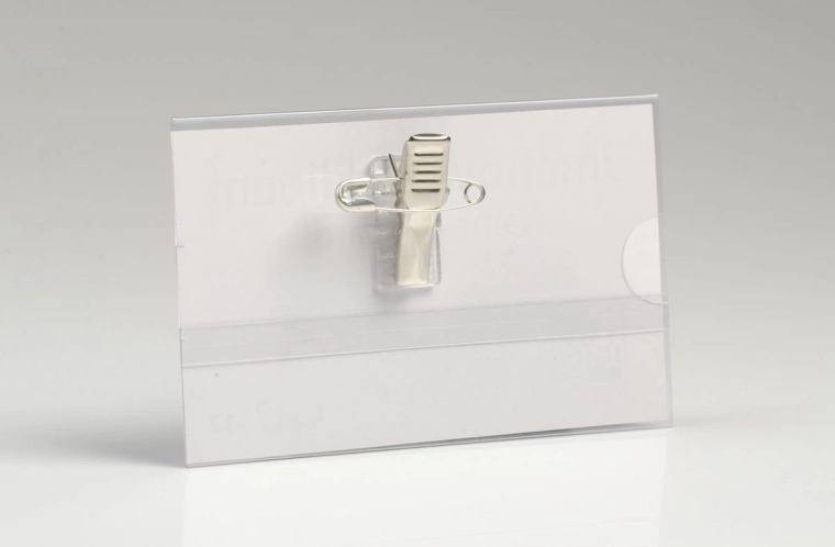 Name Badge with Clip and Pin