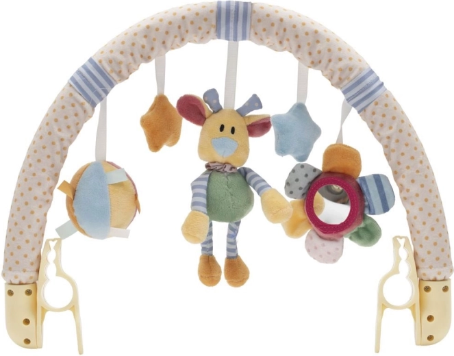 Vežimėlio žaislas BABY MIX – gėlytė, meškiukas ir žvaigždutės