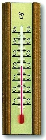 Indoor Oak Wood Thermometer TFA