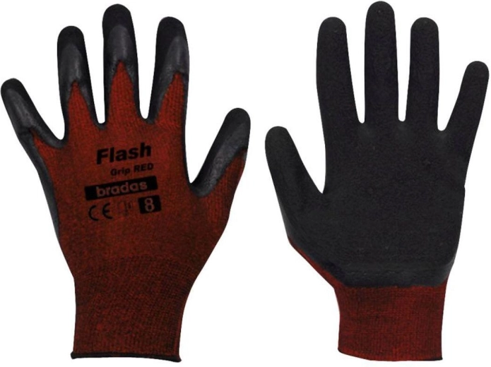Darbo latekso pirštinės Flash Grip, dydis 10