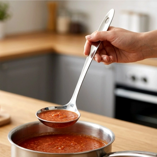 Convenient serving of soups and sauces