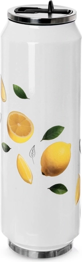 Can-shaped thermal mug with lemons 700 ml