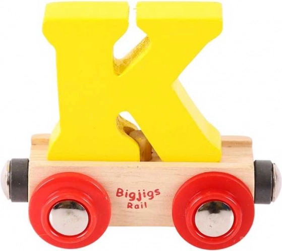 Bigjigs Rail vagonėlis – raidė K