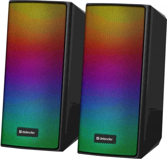 Computer speakers DEFENDER Spitfire 2.0 with Bluetooth and LED, 6 W