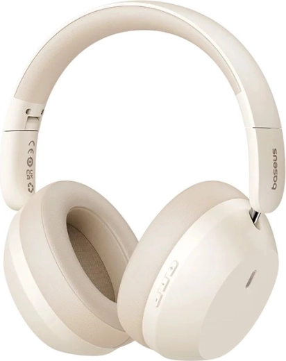 Baseus Bass 35 Max wireless over-ear Bluetooth 5.3 headphones, beige