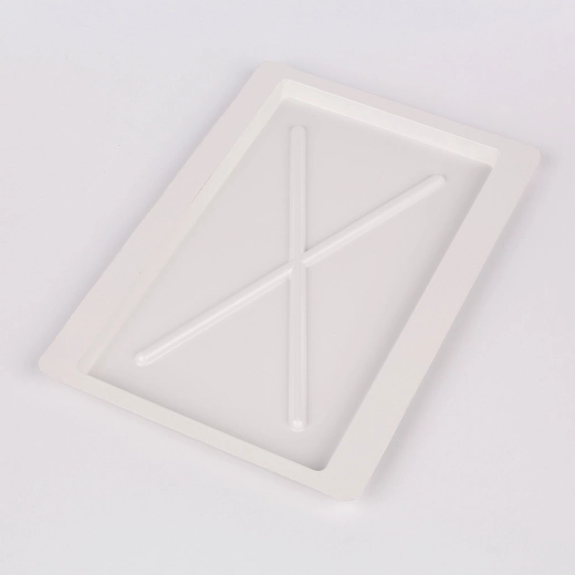 Metpol white drip tray for a two-tier 40 cm dish drainer (35.5 × 23 cm)