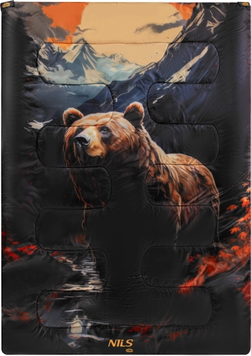 Miegmaišis NILS Camp Bear 3v1 – dvigubas arba du atskiri miegmaišiai