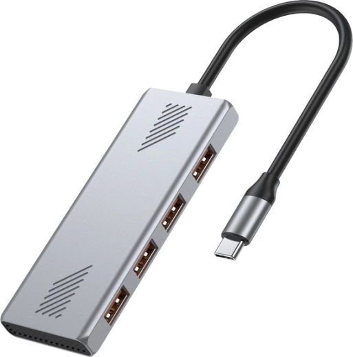 USB-C hub 3.2 Gen 2 with 4 USB‑A ports, 10 Gb/s