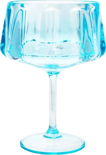 Plastikinė margaritos taurė Toro 440 ml, skaidriai mėlyna