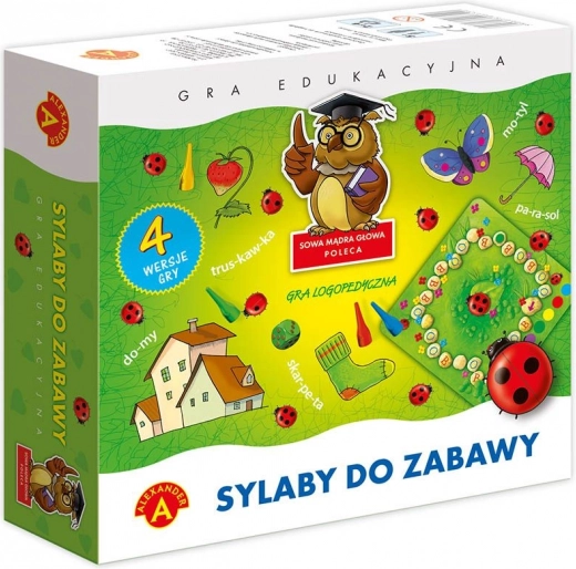 Educational Game Alexander - Wise Owl Head - Syllables for Play