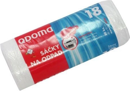 Trash bags 18 l, 40 × 50 cm, 30 pcs, transparent/blue