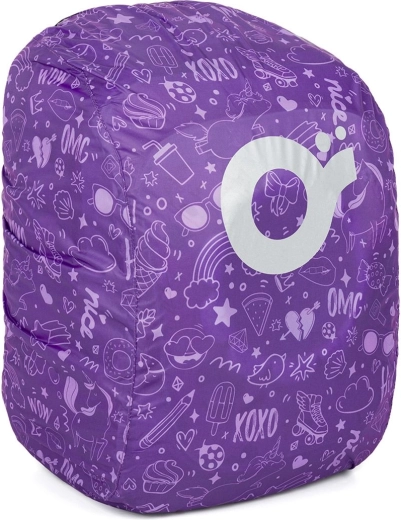 Violetinis kuprinės užvalkalas nuo lietaus Topgal ZIGI