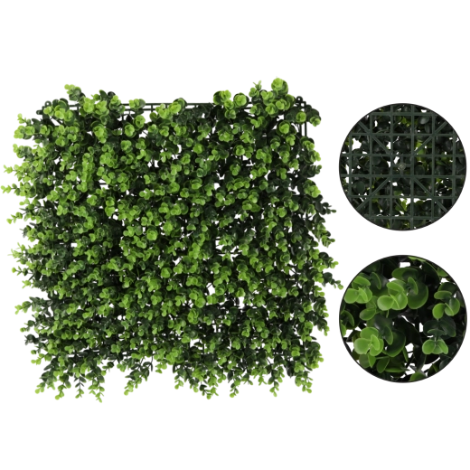 Decorative Panel of Artificial Boxwood 50 × 50 cm