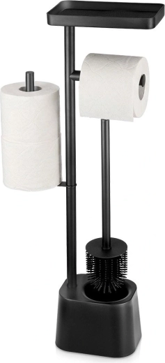 Vilde toilet paper stand with toilet brush
