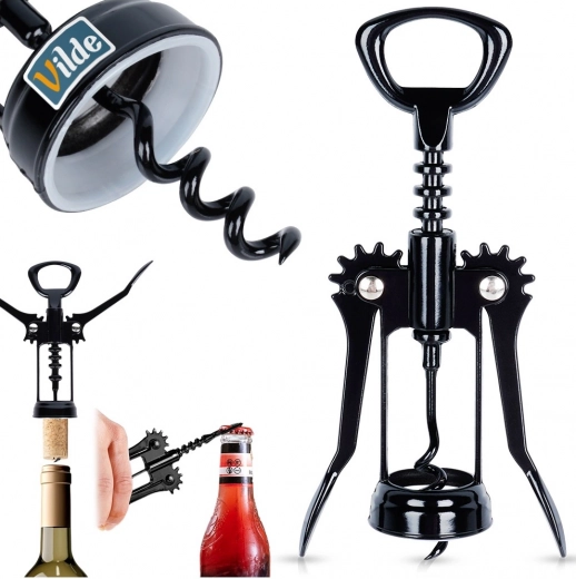 2-in-1 function: wine and crown caps
