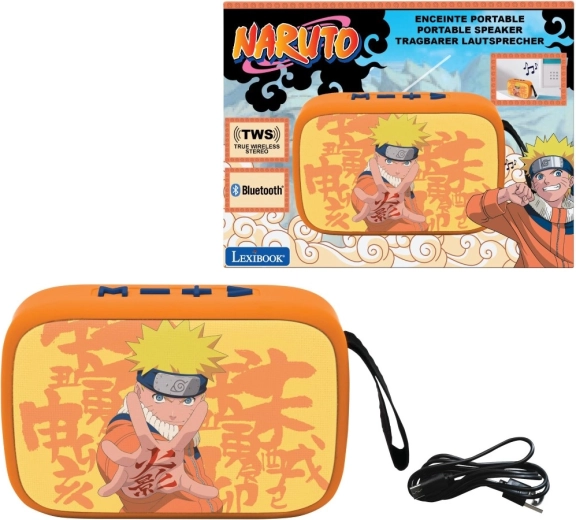 Portable Bluetooth Speaker NARUTO with Fabric Finish Lexibook