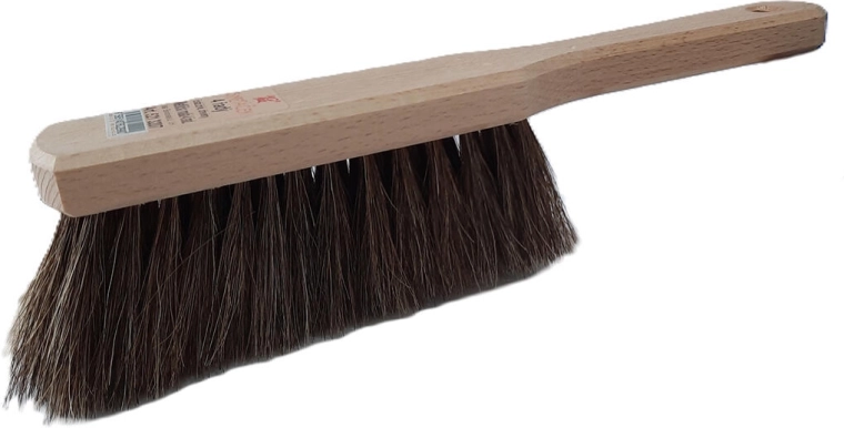 Wooden hand brush with horsehair, unfinished