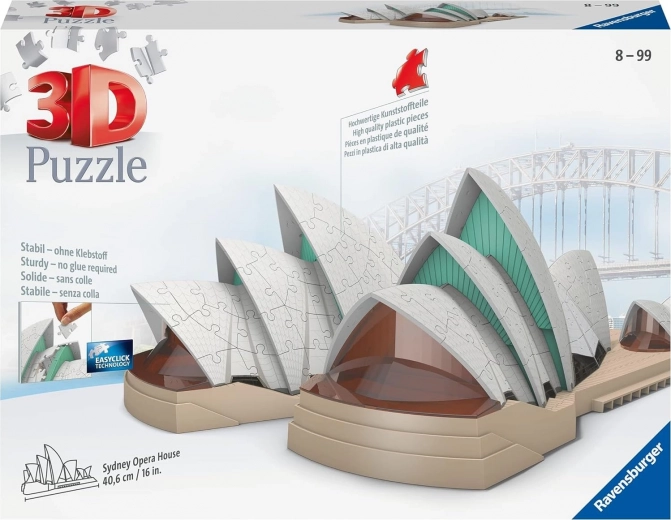 Ravensburger 3D dėlionė Sidnėjaus opera 216 dalių