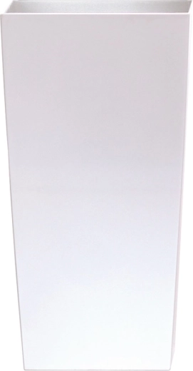 Gėlių vazonas Urbi Square Matt matinės baltos spalvos 12,6 × 12,6 × 20 cm