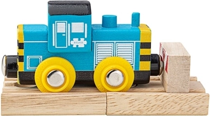 Bigjigs Rail medinė 7 klasės dyzelinė manevrinė lokomotyvas