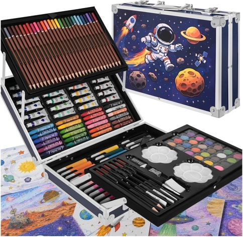 Maaleo art set in a suitcase – astronaut