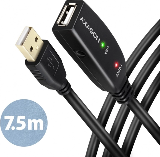 Aktyvus USB 2.0 prailginimo kabelis su stiprintuvu 7,5 m