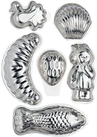 Set of pop-out molds for Christmas cookies, mixed shapes, 30 pcs