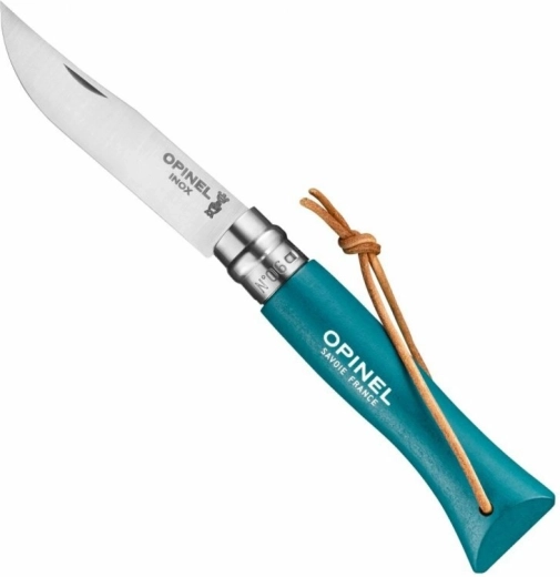 Opinel N°06 Trekking kišeninis peilis, turkio spalvos, buko mediena, 7 cm