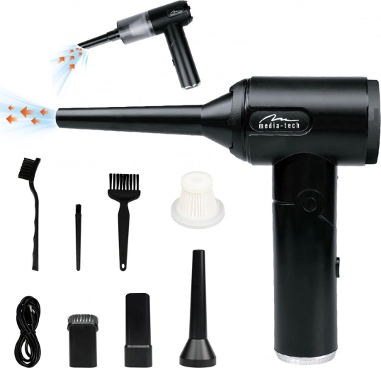 Wireless 2-in-1 air duster and mini vacuum MEDIA-TECH JET AIR DUSTER