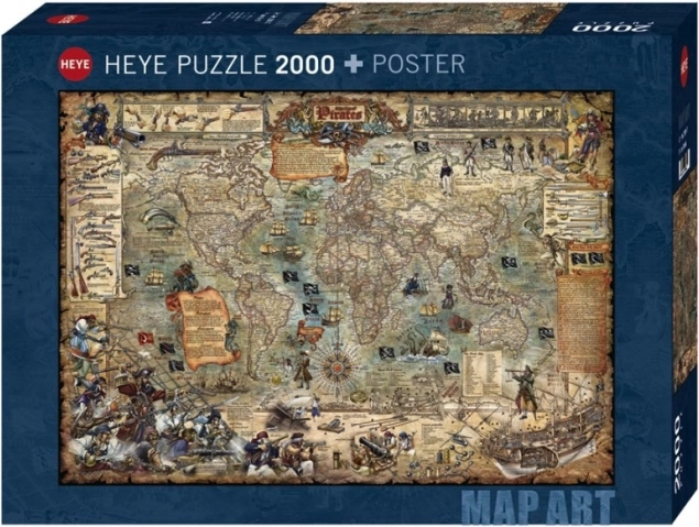 Dėlionė 2000 dalių – piratų pasaulis