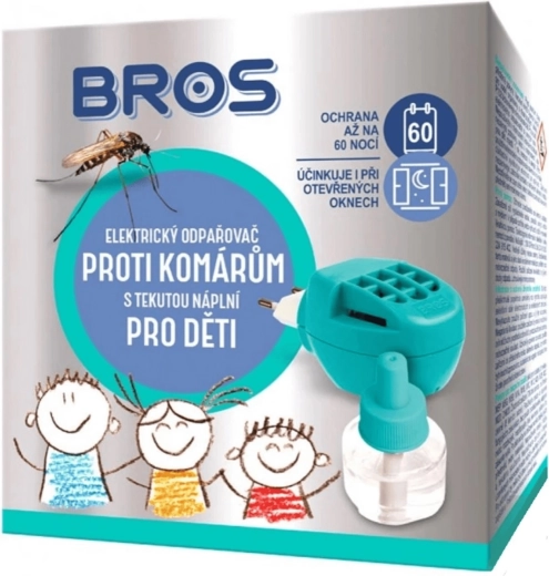 Bros elektrinis garintuvas nuo uodų su skystu užpildu vaikams